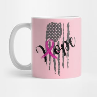Hope USA Pink Ribbon Breast Cancer Awareness Mug